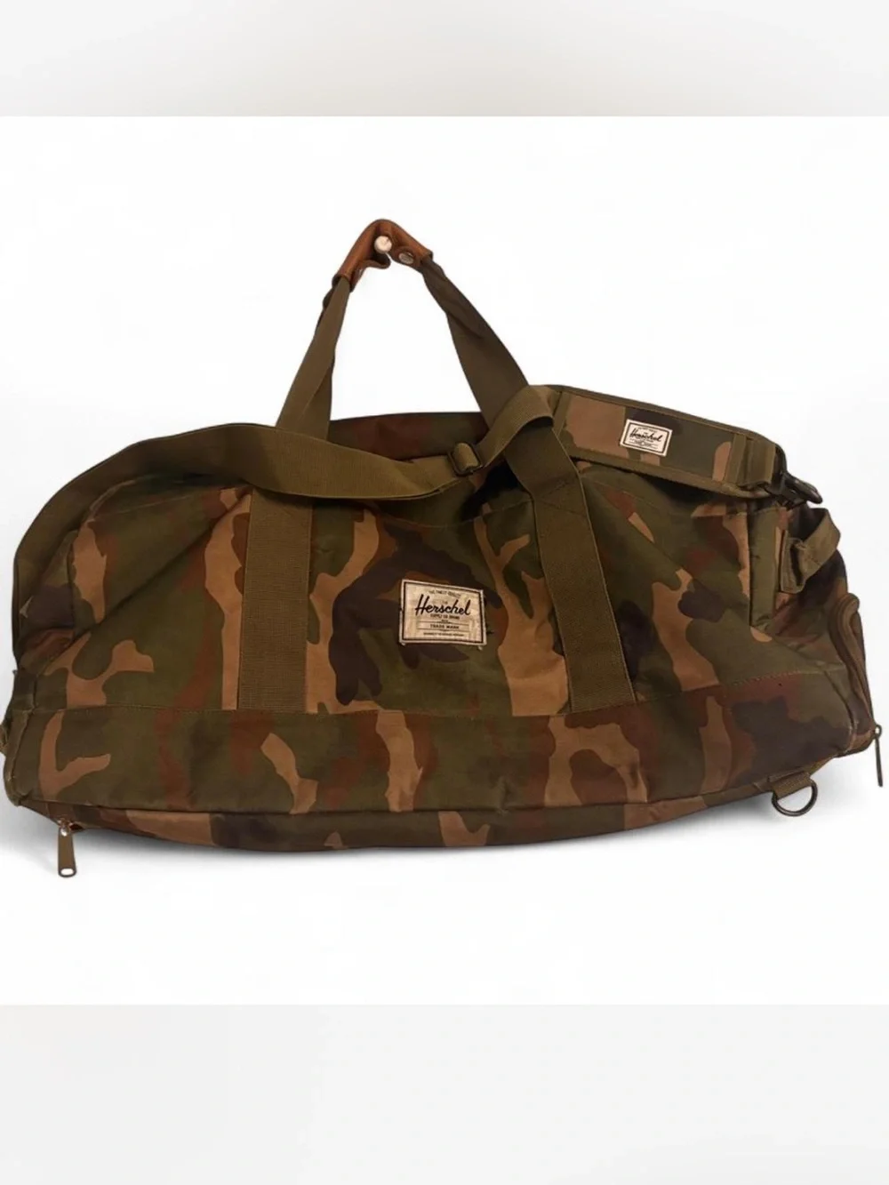 Herschel Supply Company Camo Duffel - Olive & Brown